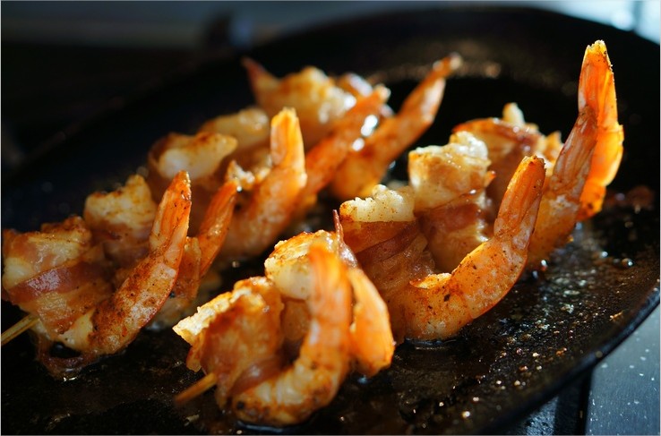 plancha recette gambas