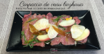 Recette carpaccio de veau