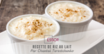 recette riz au lait