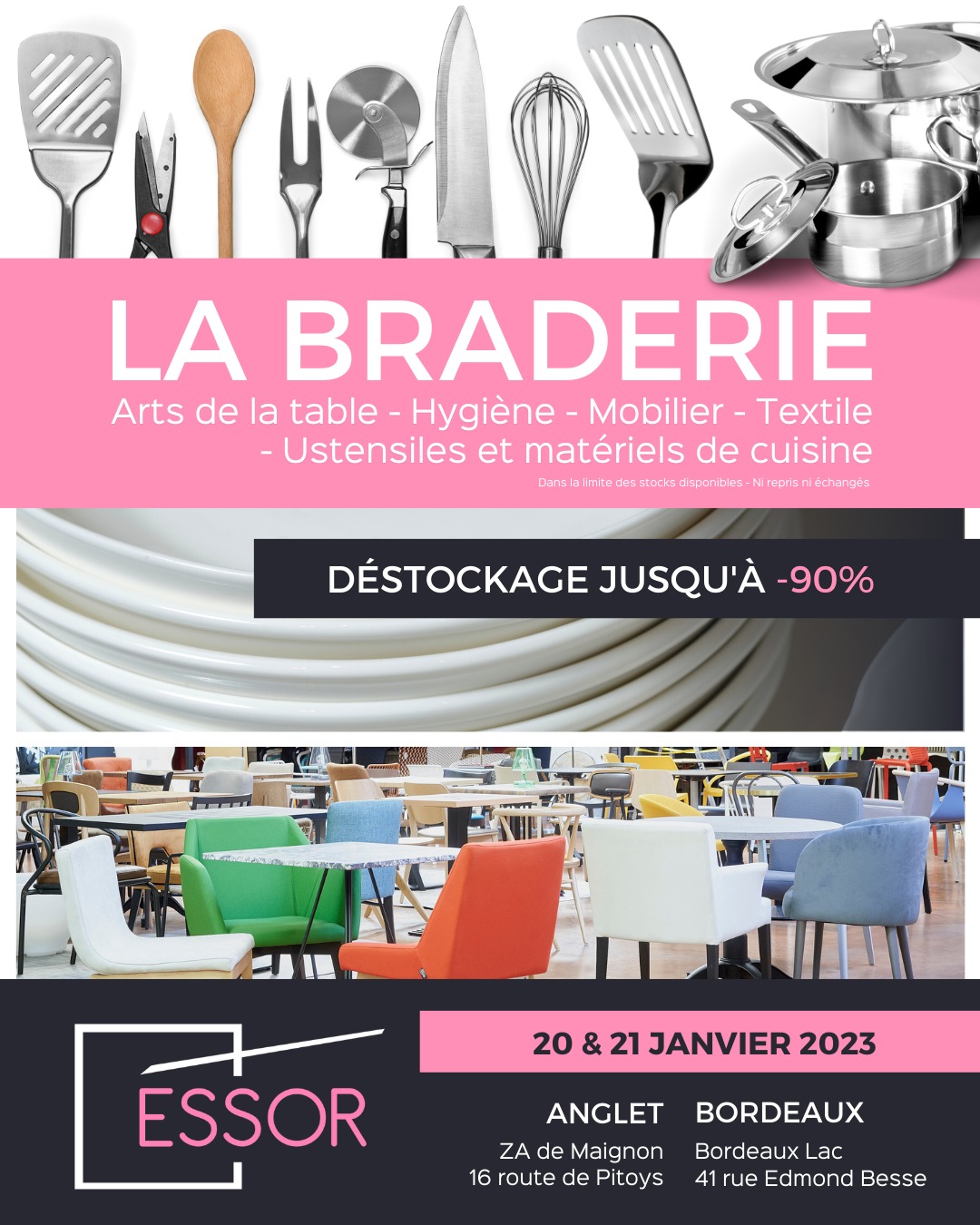 Essor Braderie Anglet Bordeaux 2023