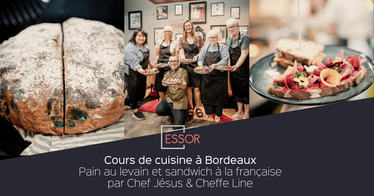 cours de cuisine bordeaux recette de pain au levain et sandwich