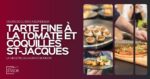 Tarte fine à la tomate et coquilles Saint-Jacques