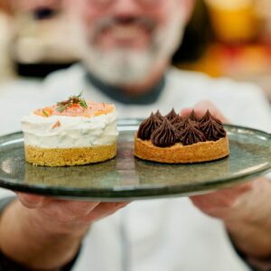 cours de cuisine bordeaux de Truite en Cheesecake & Tarte Piemontaise